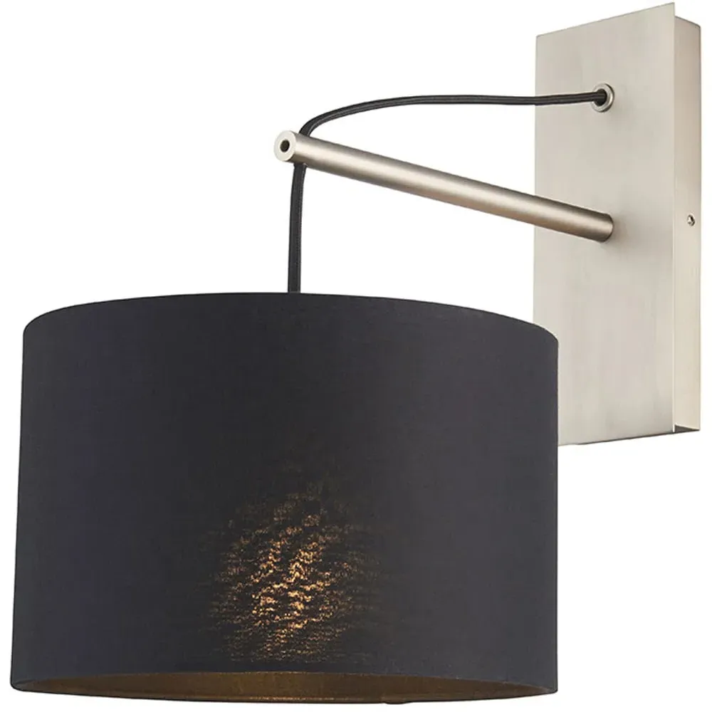 Ravenna Wall Lamp - Black, Cotton image