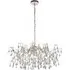 Rimini 4 Light Ceiling Pendant - Silver, Tinted Glass