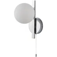 Riomaggiore Bathroom Wall Lamp - Silver, Chrome Plate