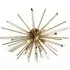 Salerno 4 Light Ceiling Pendant - Antique Brass, Glass