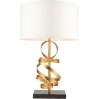 Sanremo Table Lamp - Gold, Black Marble
