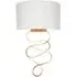 Sanremo Wall Lamp with Ribbon Detail - Gold, Fabric