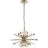 Taormina 6 Light Pendant Ceiling Light - Black Nickel, Brass