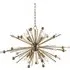 Taormina 8 Light Pendant Ceiling Light - Black Nickel, Brass