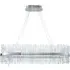 Trapani Bar Pendant Light - Silver, Clear Glass