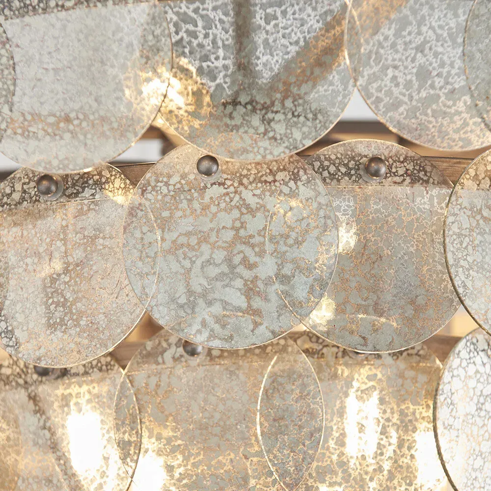 Trapani Glass Pendant Light - Silver