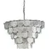 Trapani Glass Pendant Light - Silver