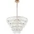 Trapani Pendant Light with Adjustable Chain - Gold, Glass