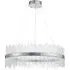 Trapani Pendant Light with Integrated LED - Silver, Glass