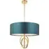 Trento 5 Light Pendant Ceiling Light - Gold, Teal