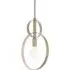 Trento Circular Pendant Ceiling Light - Antique Silver Leaf
