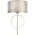 Trento Wall Lamp - Silver, Satin Fabric