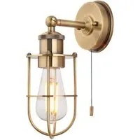 Treviso Bathroom Wall Lamp - Antique Brass