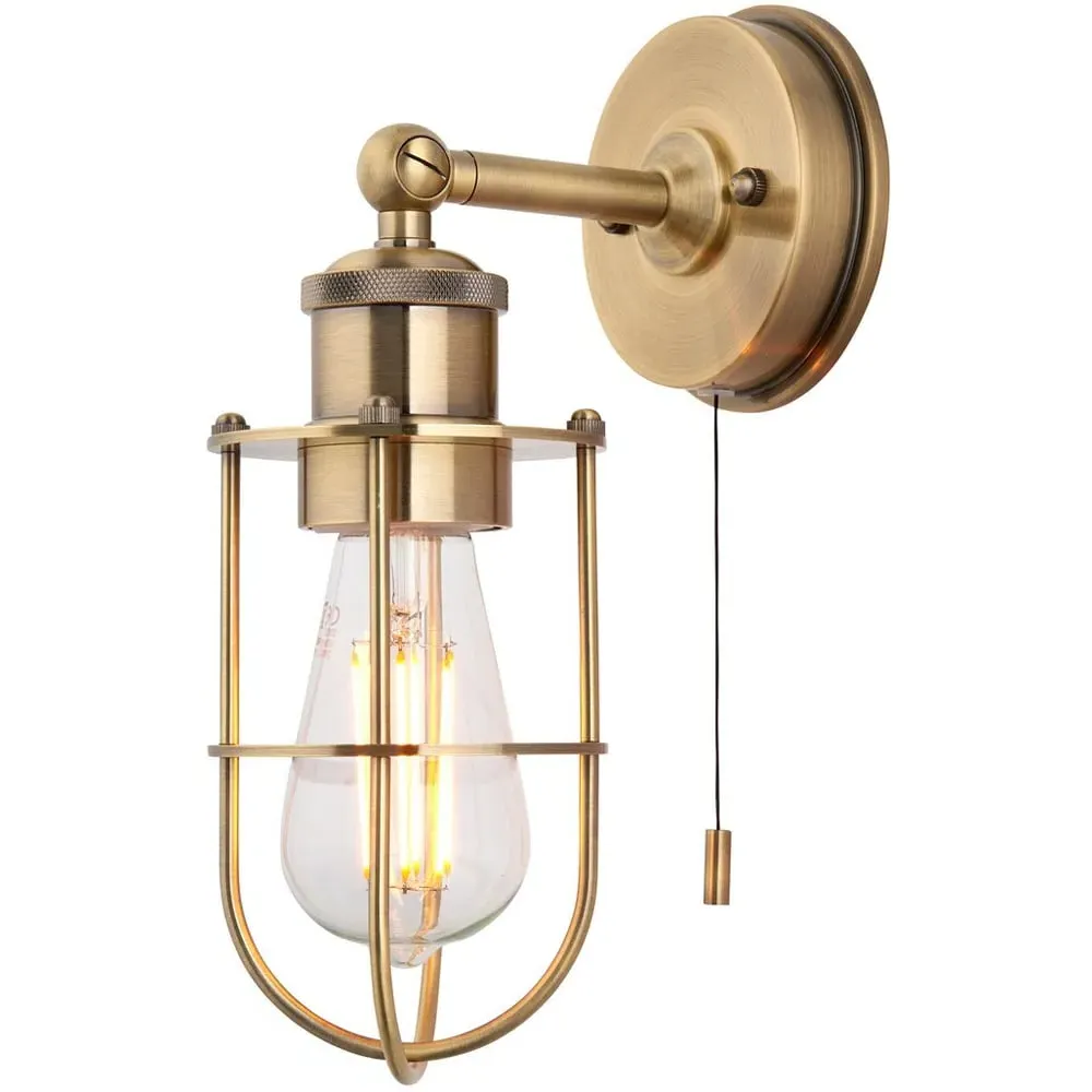 Treviso Bathroom Wall Lamp - Antique Brass