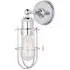 Treviso Chrome Metal Wall Lamp - Silver