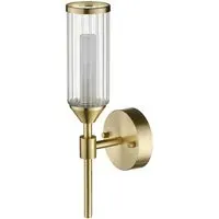 Trieste Wall Lamp with Frosted Glass - Satin Brass