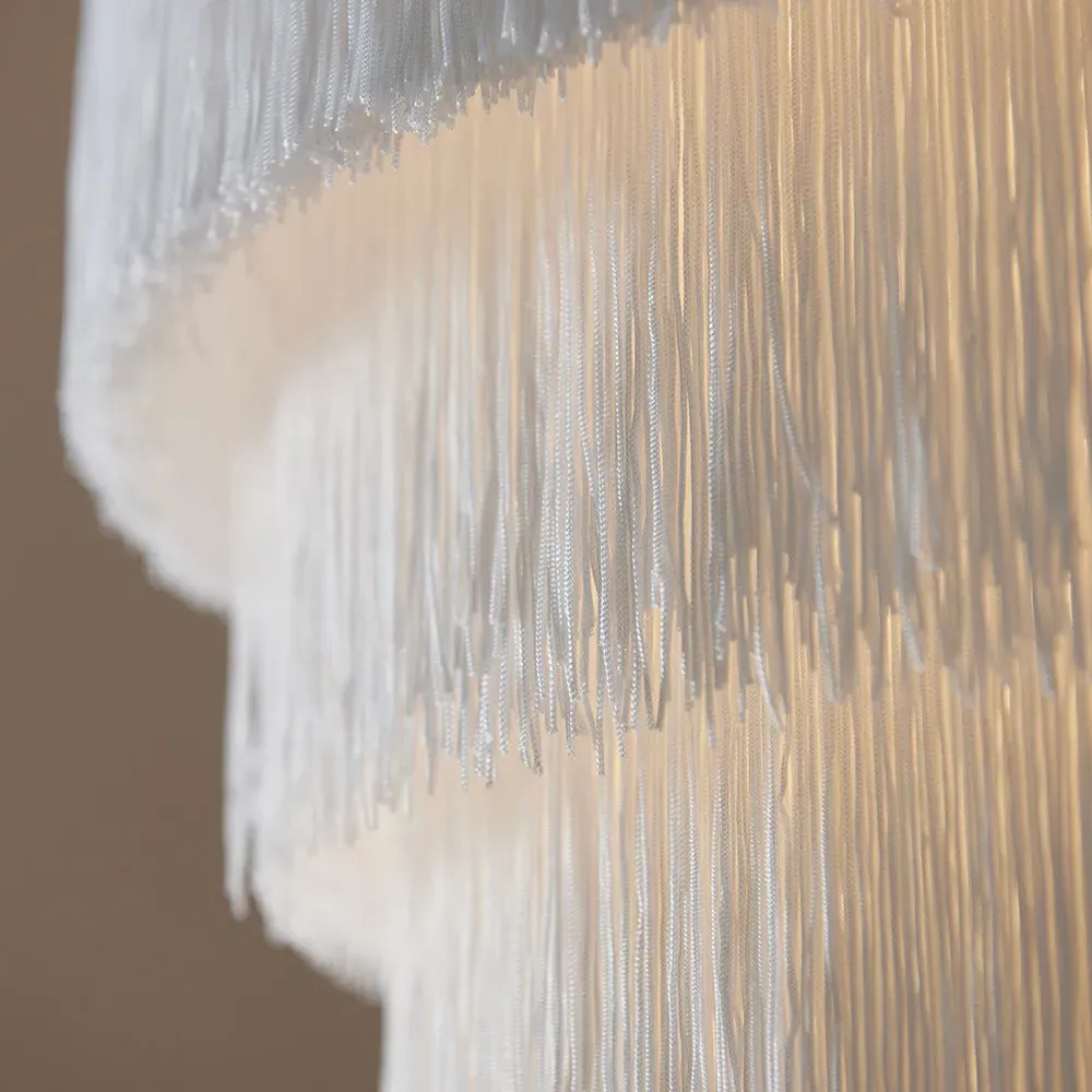 Varese 3 Light Pendant Ceiling Light - White, Matt Gold