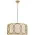 Varese 4 Light Pendant Ceiling Light - White, Brushed Gold