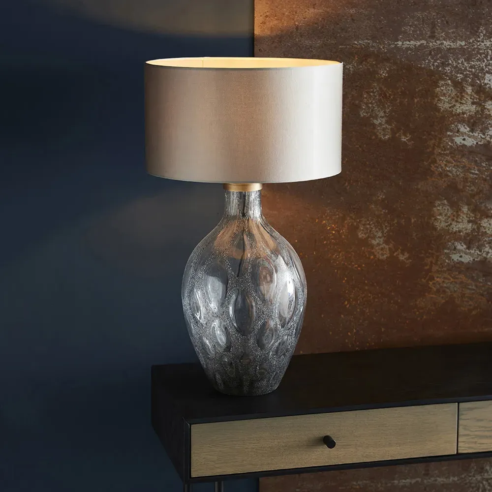 Vibo Table Lamp - Charcoal, Glass
