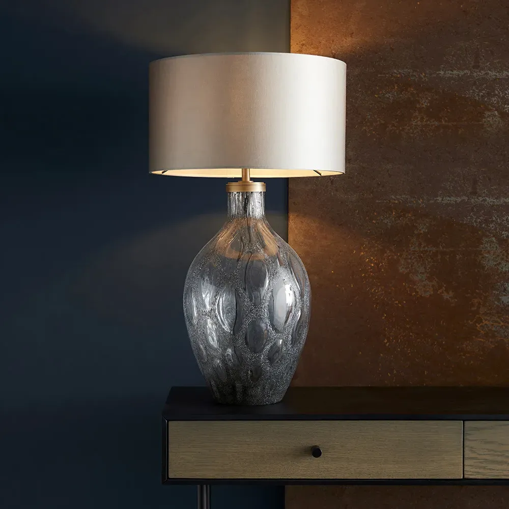 Vibo Table Lamp - Charcoal, Glass