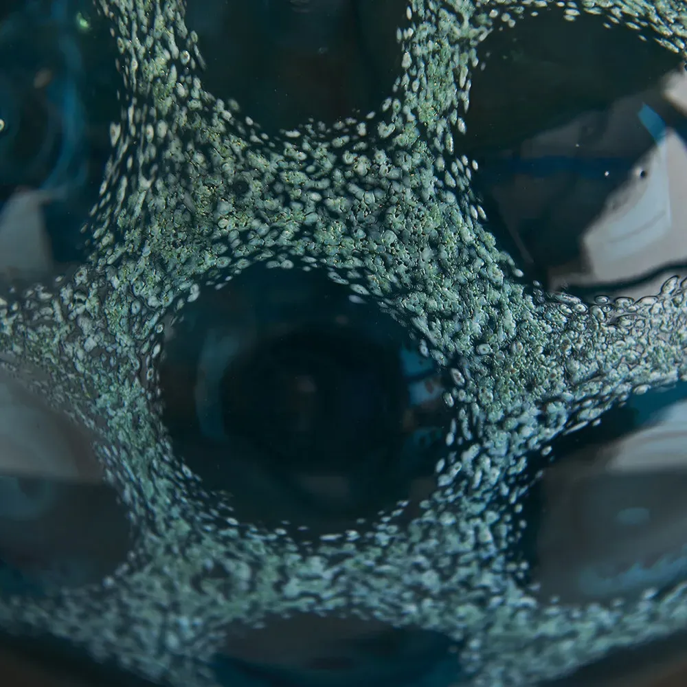 Vibo Table Lamp - Teal, Glass