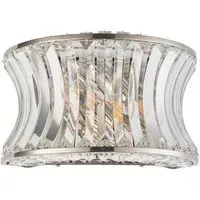 Vittoria Crystal Wall Lamp - Bright Nickel