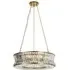 Vittoria Pendant Ceiling Light - Warm Brass, Clear Glass