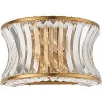 Vittoria Wall Lamp - Warm Brass, Crystal Glass