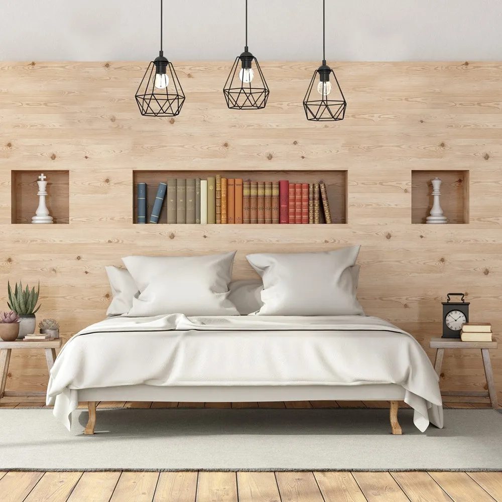 Acero Pendant Lamp - Black, Wood