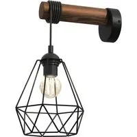 Acero Wall Lamp - Black, Wood