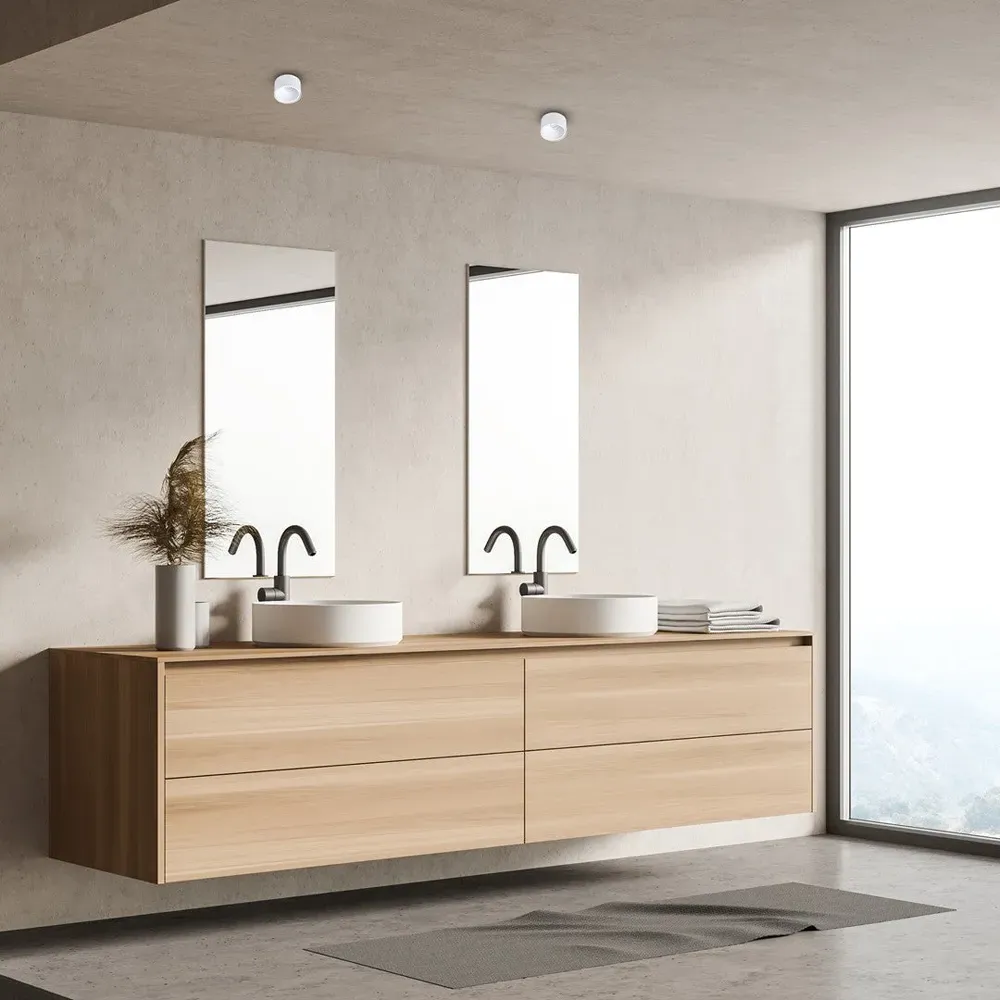 Bali Round Spot Light - White, Aluminium