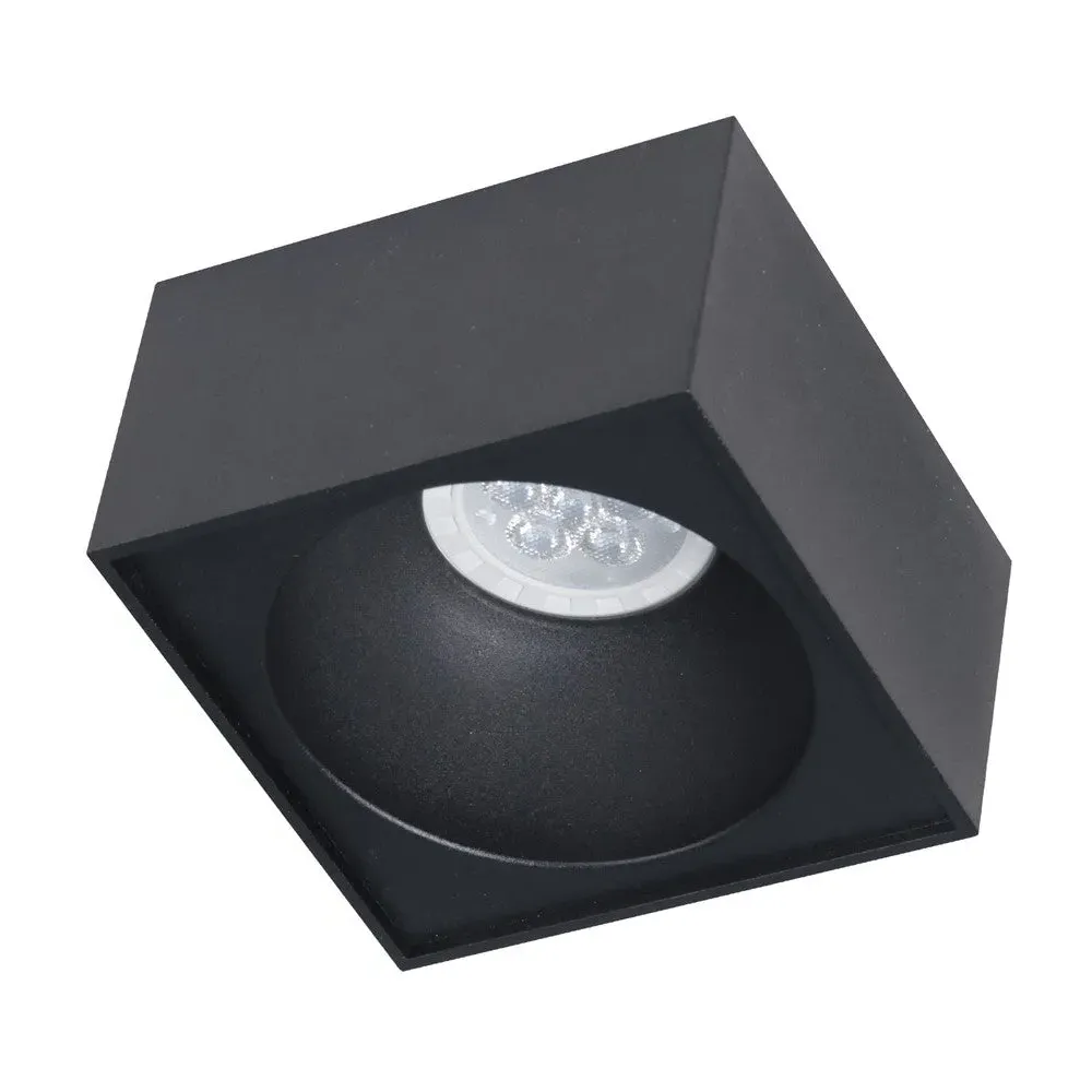 Bali Square Spot Light 230V - Black, Aluminium
