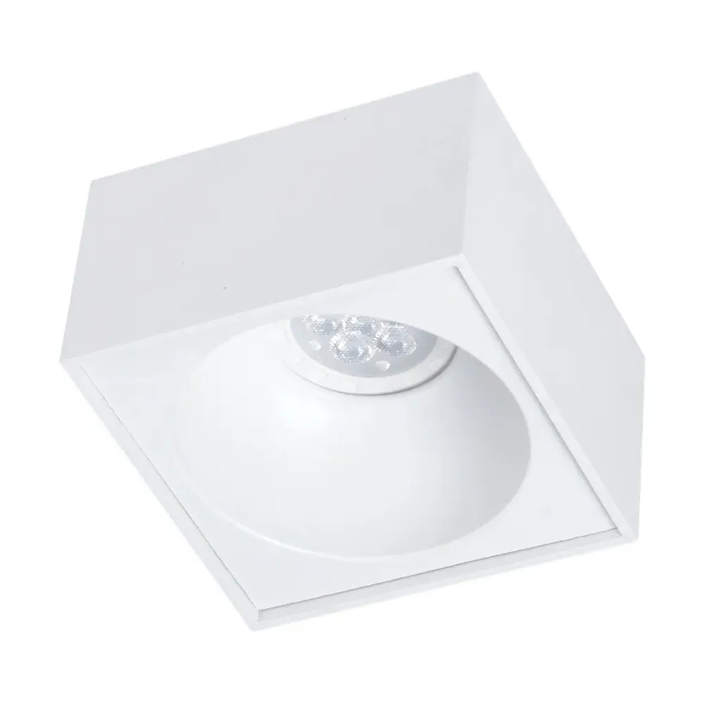 Bali Square Spot Light - White, Aluminium