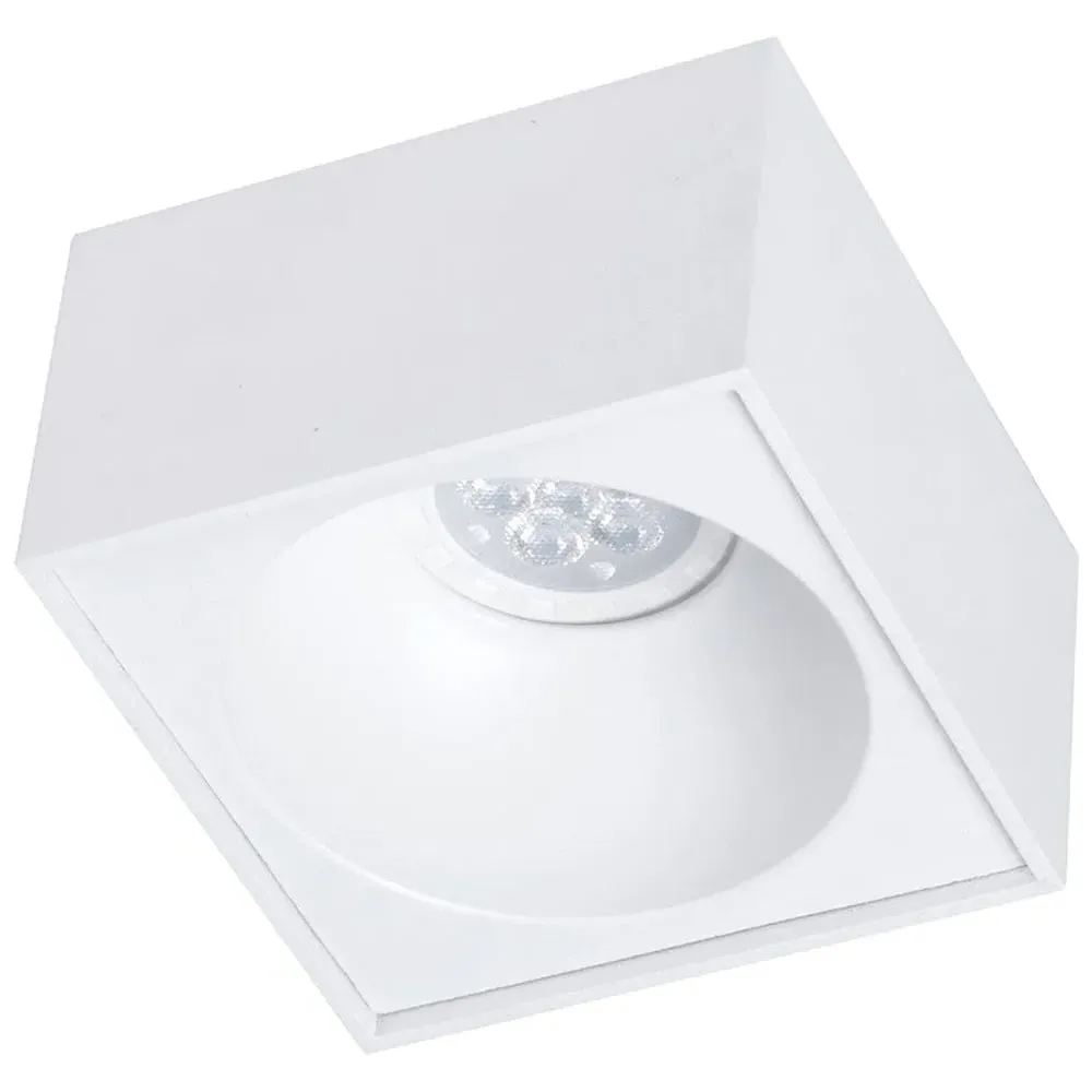 Bali Square Spot Light - White, Aluminium
