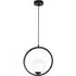 Boston Circular Pendant Lamp - Black, Metal