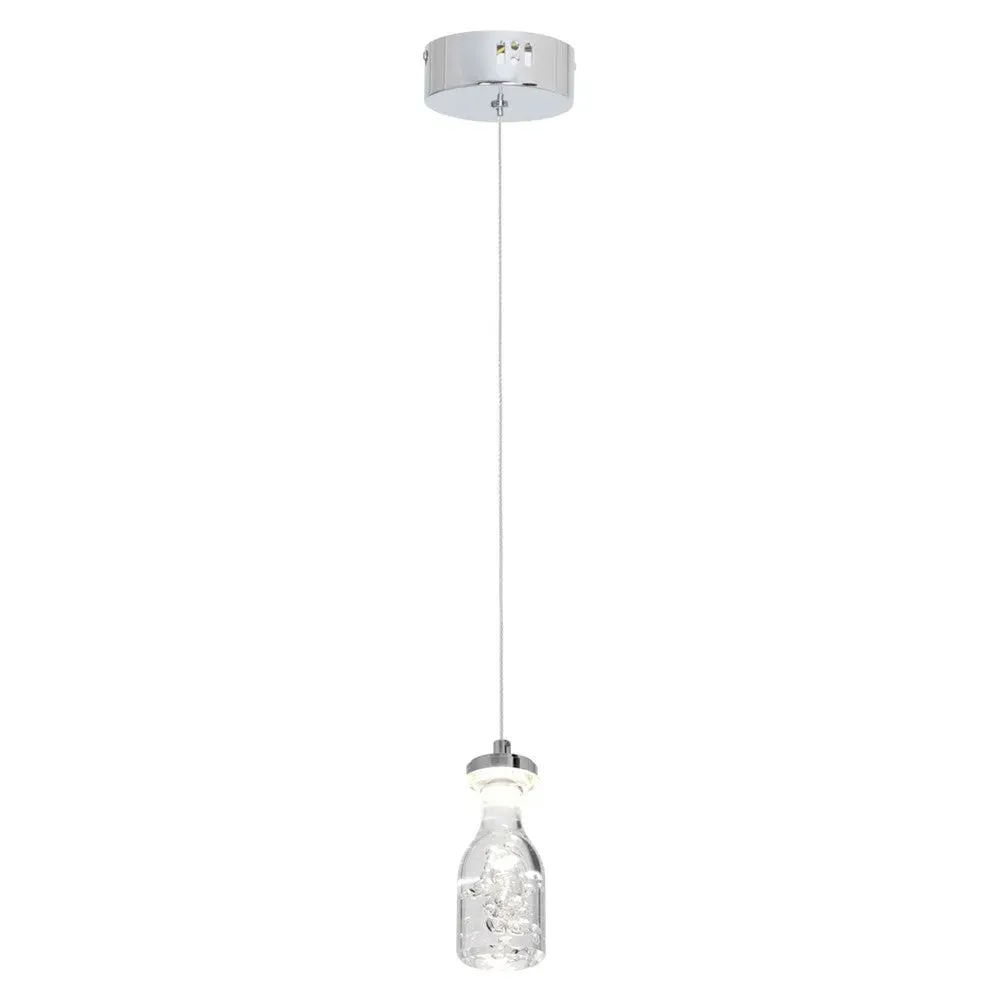 Bottle LED Pendant Lamp - Silver image