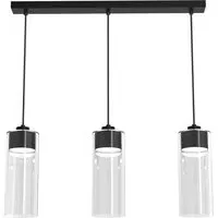 Clarissa Glass Pendant Lamp - Black