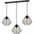 Colin 3-Light Cage Pendant Lamp - Black, Metal