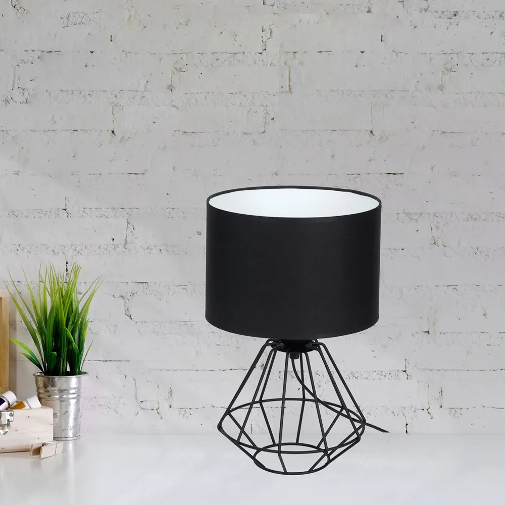 Colin Cage Table Lamp - Black, Metal