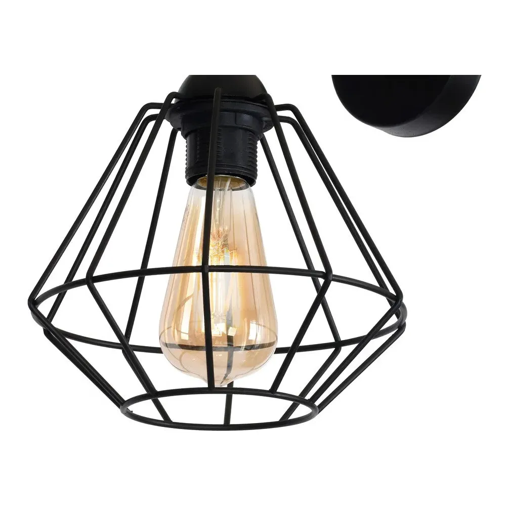 Colin Cage Wall Lamp - Black, Metal