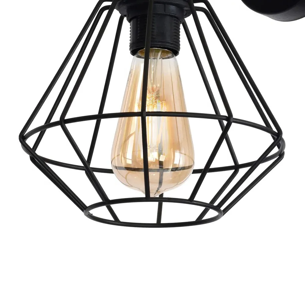 Colin Cage Wall Lamp - Black, Metal