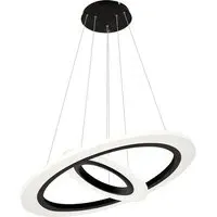 Cosmo Circular Ring LED Pendant Lamp - Black