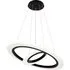 Cosmo Circular Ring LED Pendant Lamp - Black
