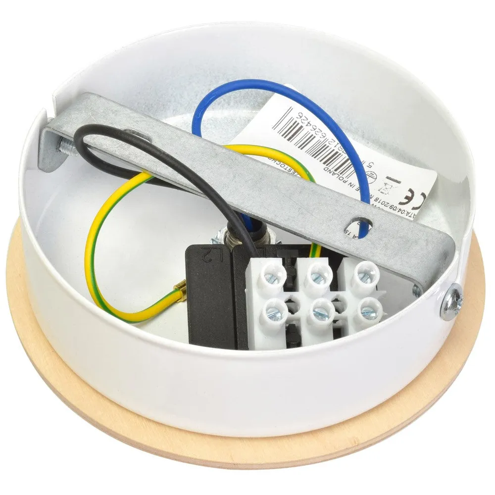 Dama Wall Lamp - White, Wood