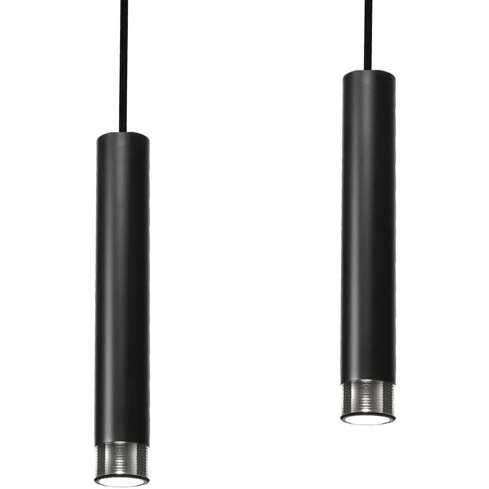 Dani 3 Pendant Lamp - Black, Chrome