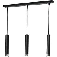 Dani 3 Pendant Lamp - Black, Chrome
