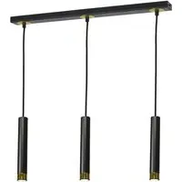 Dani 3 Pendant Lamp - Black, Gold
