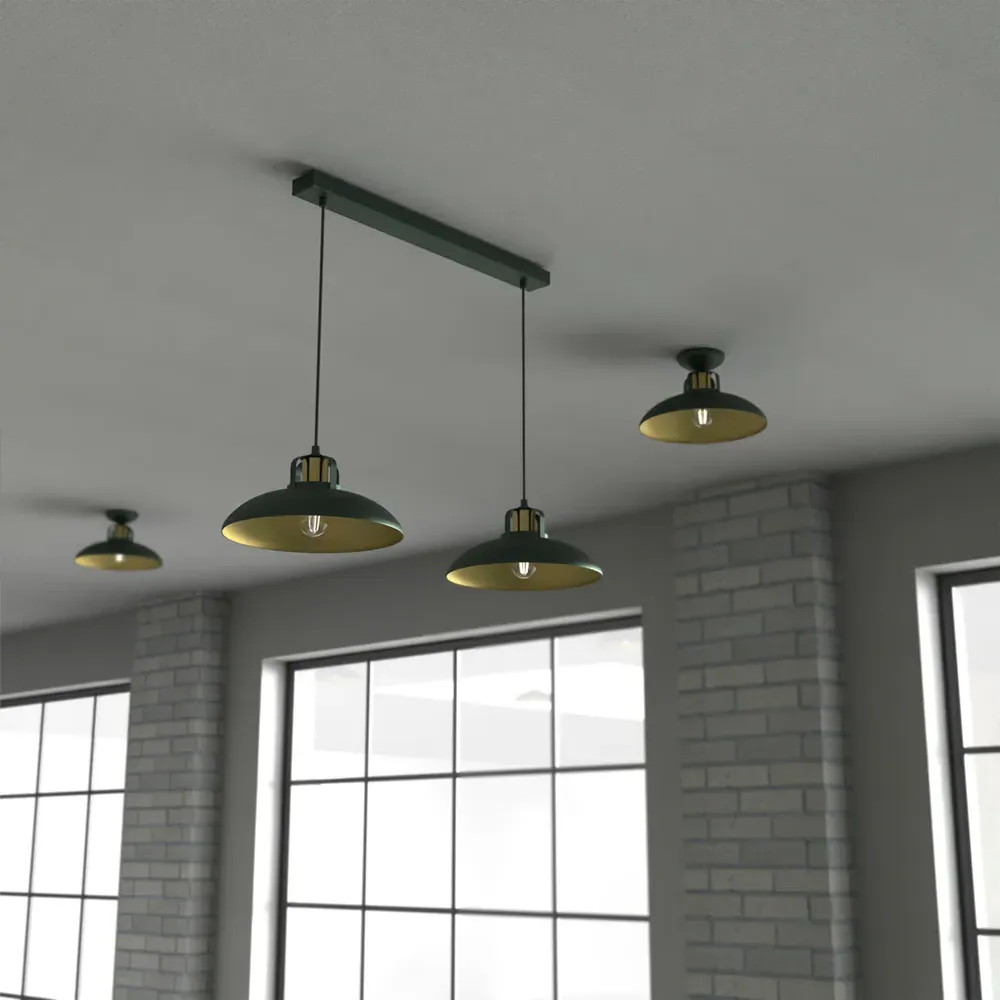 Felix 2 Pendant Lamp - Green, Metal
