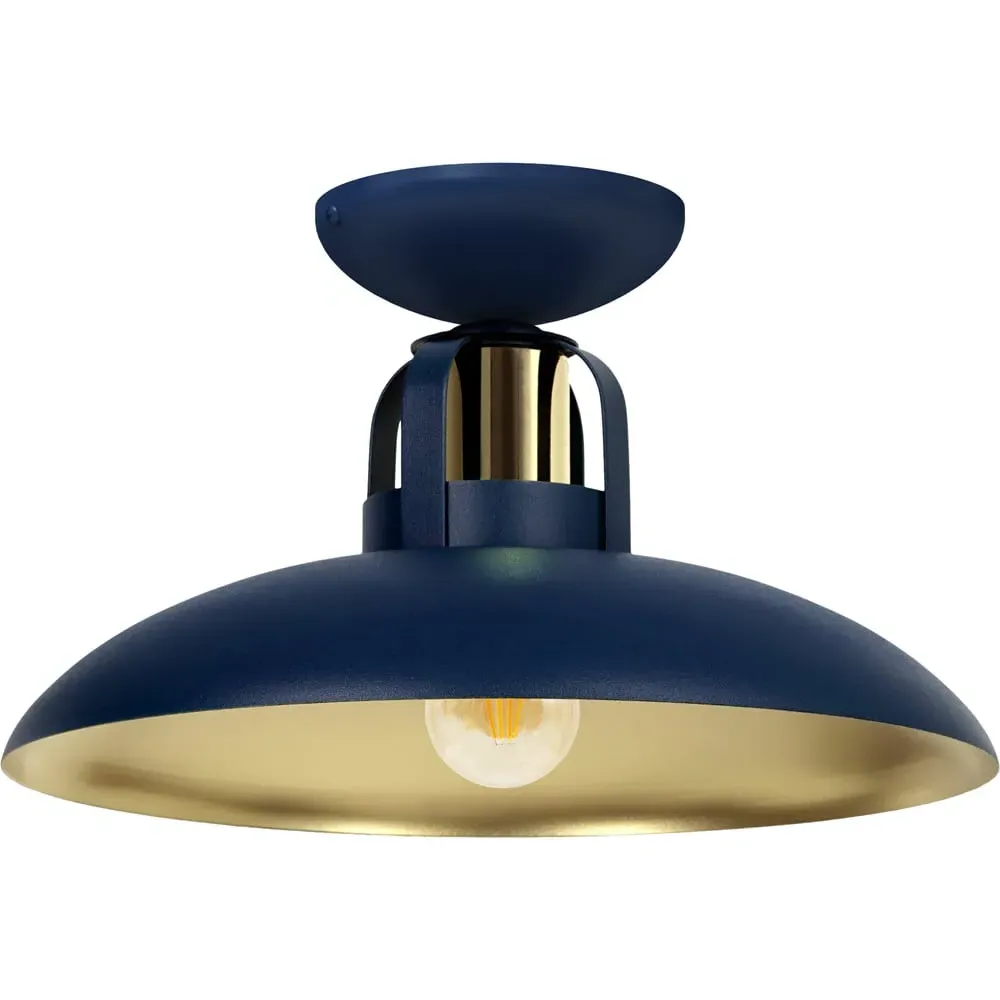 Felix Ceiling Light - Navy Blue, Gold image