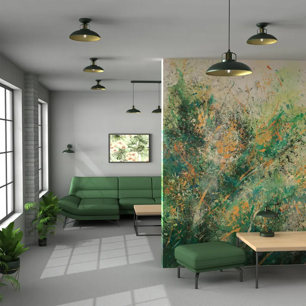 Felix Pendant Lamp - Green, Metal